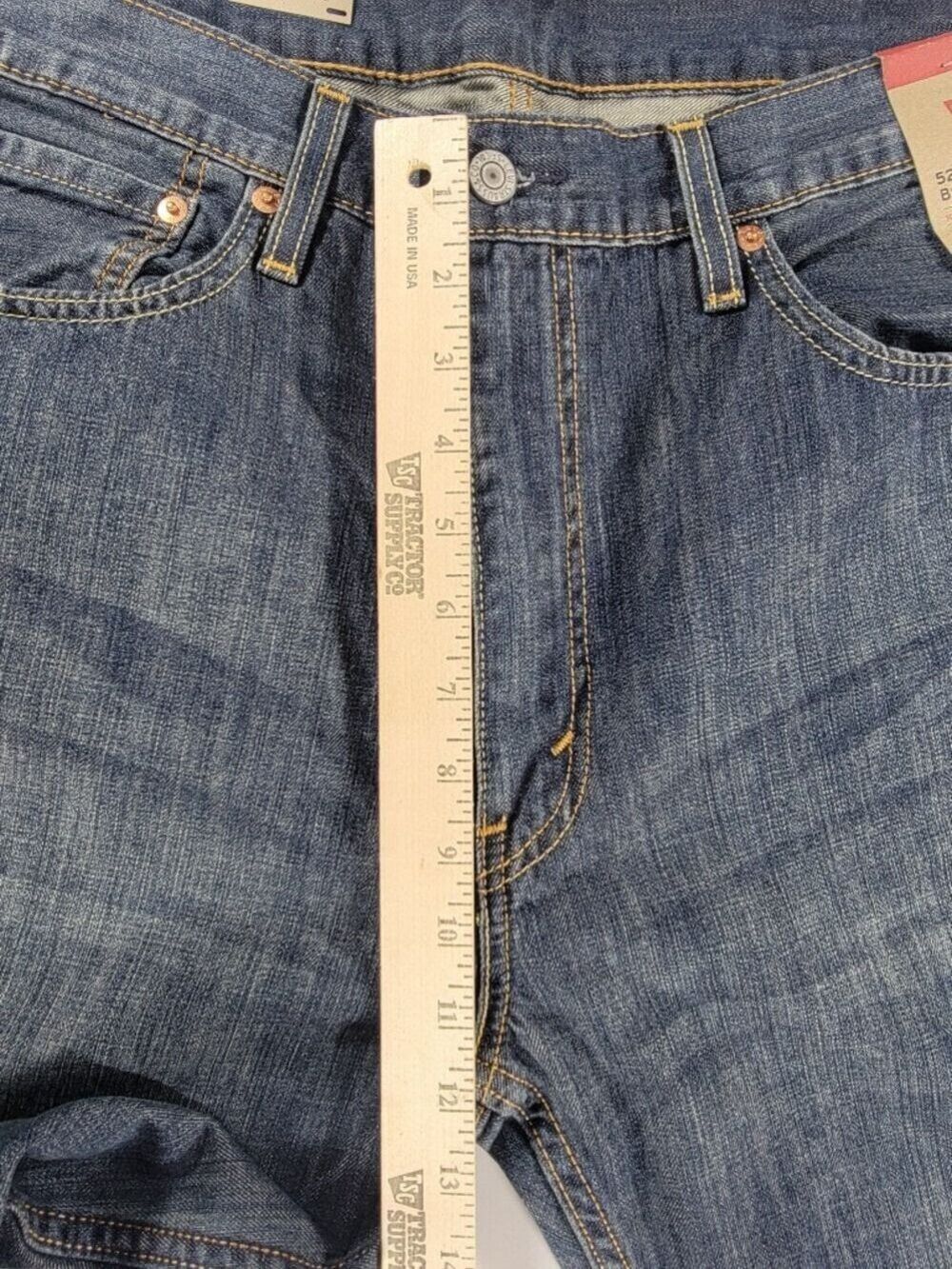 NEW Men's Levi's 527 Slim Bootcut Jeans 38x32 Blue Medium Wash 100% Cotton NWT - Picture 11 of 12